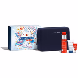 Tout le nécessaire pour une belle peau en un seul produit. Le coffret cosmétique Clarins ClarinsMen Energizing Collection ne ...