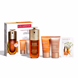 Clarins Double Serum Anti-Aging Set, Femmes, Crème anti-âge, Anti-âge, Anti-rides, Raffermissant, Lissage, Crème de jour, Sér ...