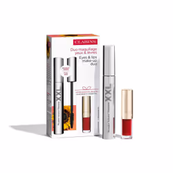 Clarins Wonder Volume XXL Mascara Set, Femmes, Noir, 8 ml, Volumisant, 2 pièce(s)
