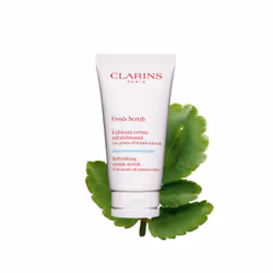 Clarins Fresh Scrub, Gommage nettoyant, Femmes, Tous types de peau, Exfoliation, Pulpant, Lissage, Tube, AQUA/WATER/EAU. CELL ...