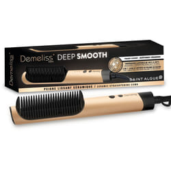 Peigne lissant - SAINT ALGUE - Demeliss DEEP & SMOOTH - 3 températures - Gold