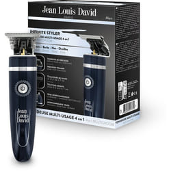 Tondeuse multi-usage 4-en-1 - JEAN LOUIS DAVID - Infinite Styler - 60 min - 4 sabots - Bleu nuit