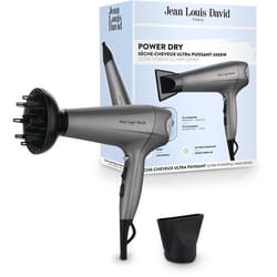 Sèche-cheveux - JEAN LOUIS DAVID - Power Dry - Diffuseur - 3 températures - 2400 W - Gris