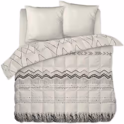 Couette imprimée 220x240 cm avec taies Coton Berbere