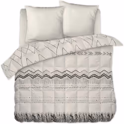 Couette imprimée 240x260 cm avec taies Coton Berbere