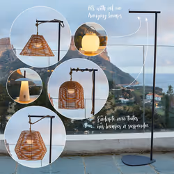 SUPPORT DE LAMPE : Hold Me est un pied support de lampe à suspendre. Grâce à son pied métallique ainsi qu'à sa couleur gris a ...