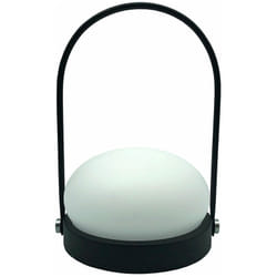 Lampe de table sans fil led couleur blanc chaud day Noir Metal H22XL16CM