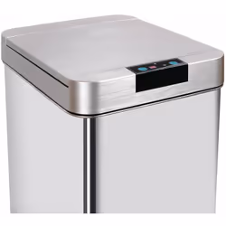 Couvercle de poubelle automatique rectangulaire modèle PARKSIDE Chrome. BAT-D750 3760093544528