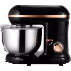 Robot Pâtissier, Robot Pétrin Pratique, Robot Cuisine Multifonctions, Pétrisseur Professionnel Stable et Rapide avec 6 Vitess ...