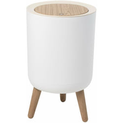 Kitchen Move - Poubelle de salle de bain push malmo Bois Polypropylène 7 l