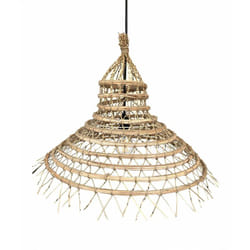 Lumisky - Abat jour int/ext gaia Beige Fibre naturelle D60CM