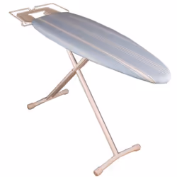 La table à repasser pliable BAT-HOMIE BERMUDE en acier 124x40cm dispose d'un repose centrale vapeur. Grande planche à repasse ...