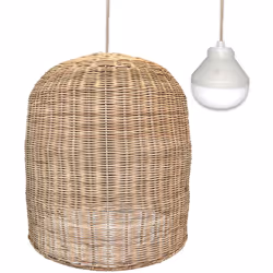 SUSPENSION EN ROTIN : La suspension GIACOMO NOMAD, issue de l'artisanat, est fabriquée en rotin naturel. Le rotin est une fib ...
