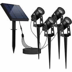 Description générale Le spot solaire LED 4x ROUNDY est un luminaire élégant et pratique, conçu pour apporter une touche moder ...