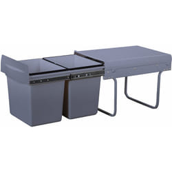 Poubelle encastrée hype Gris abs 36L