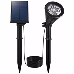 SPOT SOLAIRE LED : Spiky Away W34 est un spot solaire à base LED blanc froid qui possède jusqu'à 12 heures d'autonomie de fon ...