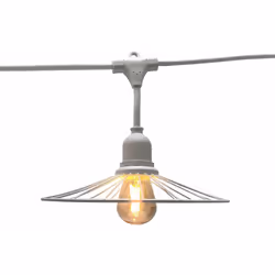 Guirlande lumineuse E27 raccordable : Chic White Light Connectable est une guirlande lumineuse à ampoules E27 à filament qui  ...