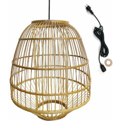 Suspension d'extérieur avec cable MYKONOS OUTDOOR CABLE Beige Rotin 5m