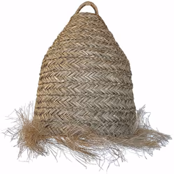 ABAT-JOUR EN JONC DE MER NATUREL : L'abat-jour ANAFI, issu de l'artisanat, est fabriqué en jonc de mer naturel. Le jonc de me ...