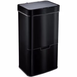 Poubelle de cuisine automatique tri sélectif rectangulaire avec cerclage Capacité 75L modèle NARVIK en acier Inoxydable Finit ...