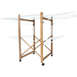 Etendoir à linge pliable ushuaia Bois Aluminium 32m