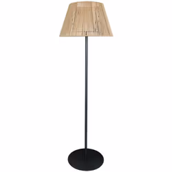 LAMPADAIRE SANS FIL : TALL RAFFY allie élégamment des matériaux tels que le bois et le métal, avec sa lampe nomade LYS équipé ...