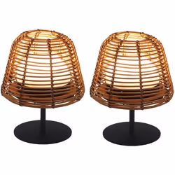 Lampe de table sans fil : Le set de 2 lampes TWINS Boheme transcende la simplicité d'une lampe de table portable pour s'intég ...