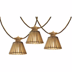 Lumisky - Guirlande lumineuse extérieur natura light hybrid Bois Bambou 8m