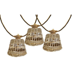 Lumisky - Guirlande d'extérieur samoa light hybrid Beige Rotin 8m