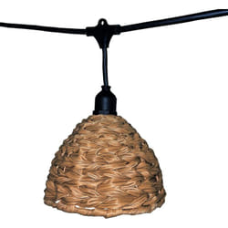 Lumisky - Guirlande lumineuse raccordable mellow light Marron Poly rotin 6m