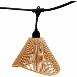Lumisky - Guirlande lumineuse raffy light Beige Corde 6m