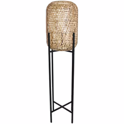 LAMPADAIRE SANS FIL : STANLEY allie élégamment des matériaux tels que le bois et le métal, avec sa lampe nomade LYS équipée d ...