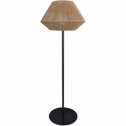 LAMPADAIRE SANS FIL : Le lampadaire nomade DARSON marie avec élégance simplicité et tendance. Doté d'un abat-jour en corde na ...
