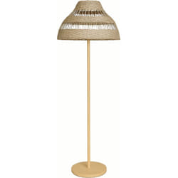 Lumisky - Lampadaire sans fil elion Beige Rotin H168cm