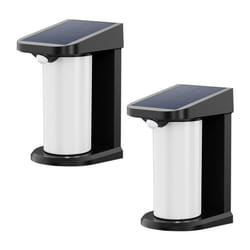 Lot de 2 projecteurs solaires Lumisky lusty - H18 cm - Applique mural avec détecteur de mouvement - led blanc