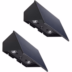 APPLIQUE SOLAIRE LED : 2x BLINKY est un lot de 2 projecteurs solaires applique solaire en acier à base LED blanc froid qui po ...