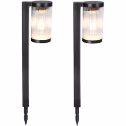 BALISE SOLAIRE LED : Avec le lot de balises solaires 2x BEAMLIT, bénéficiez d'un balisage extérieur optimal pendant 12 heures ...