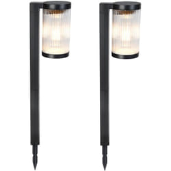 Lumisky - Lot de 2 balises solaires beamlit Noir Plastique H58cm