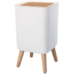 Kitchen Move - Poubelle de salle de bain push malmo Bois Polypropylène 10 l