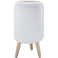 Poubelle de salle de bain push LIMO Bois Polypropylène 9 L