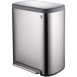 Poubelle de tri sélectif EMPIRE Argent Acier inoxydable 60L