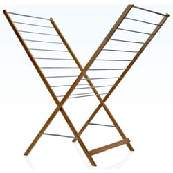Etendoir à linge pliable xenia Bois Bois 10m