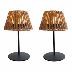 Lampe de table sans fil : Le set de 2 lampes TWINS Raffy transcende la simplicité d'une lampe de table portable pour s'intégr ...