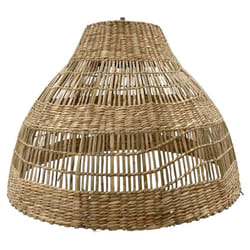 Abat-jour MERIDA Marron Herbe marine H34cm
