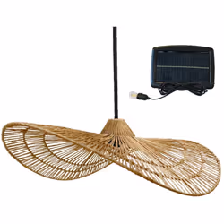 SUSPENSION SOLAIRE LED : MARBELLA SOLAR est une suspension solaire LED blanc chaud. Elle apportera à votre décoration une tou ...