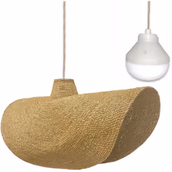 SUSPENSION EN HERBE MARINE : La suspension KLEIA NOMAD issue de l'artisanat, est fabriquée en herbe marine tressée. Exotique ...