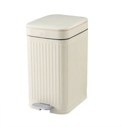 Kitchen Move - Poubelle à pédale aura Blanc Plastique 10 l