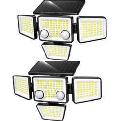 Lot de 2 Spots Solaires FAIRVIEW Noir ABS H15cm