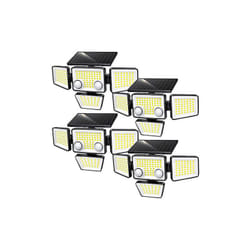 Lot de 4 Spots Solaires fairview Noir abs H15cm