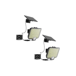 Lot de 2 spots solaire brightly Noir abs H12cm